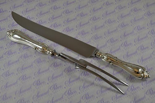 New Sterling Silver Albert Pattern 2 Piece Carving Set Made In Sheffield England 2016