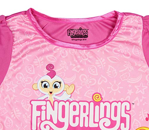 AME Sleepwear Girls' Little Fingerlings Nightgown, Pink Spirit, 6