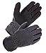 SKYDEER Winter Gloves with Premium Genuine Deerskin Suede Leather and Windproof Polar Fleece (Unisex SD8662T/L, Warm 3M Thinsulate Insulation)