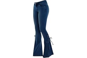JMMSlmax Bell Bottom Jeans for Women High Waisted Flare Jean for Women Stretchy Bell Bottoms Pant Retro Wide Leg Bootcut Jean