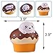 Xinzistar Kawaii Jumbo Slow Rising Squishies Cream Scented Squeeze Kid Toy Phone Charm Gift for Stress Relief (1 Pc Puff Dog Random Color)