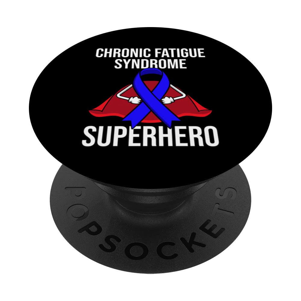 Chronic Fatigue Syndrome Superhero Warrior Fighter PopSockets Swappable PopGrip