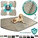 PetAmi Waterproof Dog Blanket for Medium Large XL Dog Puppy Cat Throw for Couch Cover Leakproof Protection, Sherpa Fleece, Reversible Soft Washable 80x60 Taupe Taupe