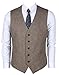 Ruth&Boaz 2Pockets 5Buttons Wool Herringbone / Tweed Business Suit Vest