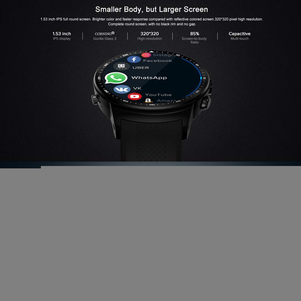 Zeblaze Thor PRO 3G reloj inteligente, pantalla táctil de 1,53 ...