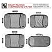 Compression Packing Cubes Travel Luggage-Organizer Set Packs More in Less Space