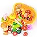 NextX Play Food Cutting Fruits Pretend Food Set Kitchen Toy for Kids 20 Piece