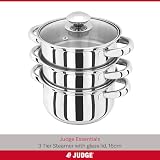 Judge Essential 3-Tier Stainless Steel Steamer 16cm Food Steamer Pot view 2