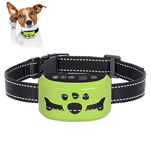 [ 2019 Newest ] Dog Bark Collar,  7 Adjustable Sensitivity and Intensity Levels – Dual Anti-Barking Modes-Rechargeable – Rainproof No Barking Control Dog shock Collar for Small, Medium, Large Dogs