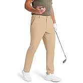 SNOWTEN Mens Classic Fit Golf Pants Stretch Dress Pants 30''/32''/34'' Lightweight Casual Suit Pants with Pockets