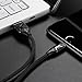 Aimus Phone Charger Cable, 3 Pack 4FT+4FT+6FT Cotton Braided Data Cable Line with LED Light USB Charger Cable Gaming Charging Cable Cord Compatible with iPhone X/8/7/6/6s/5/, iPad and iPod- Black