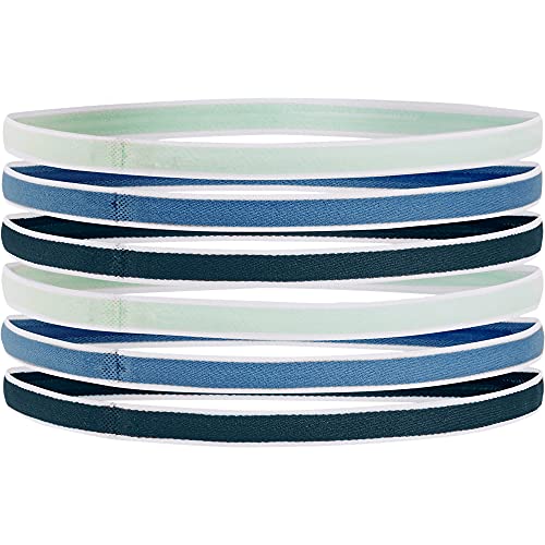 Under Armour Women's Mini Athletic Headbands, 6Pack , Blue Note (413