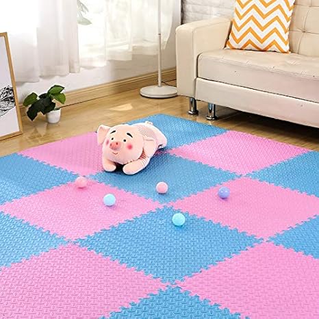 E Enjoy Foam Exercise Mat Interlocking Large Eva Foam Puzzle Tiles