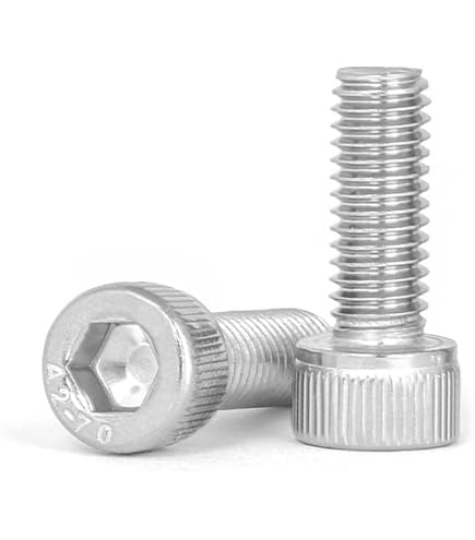 Viti A Testa Cilindrica Con Incavo Esagonale (Allen) In Acciaio Inox, Misura #6-32 X 2,5 Pollici, Ideali Per Macchinari E Officine