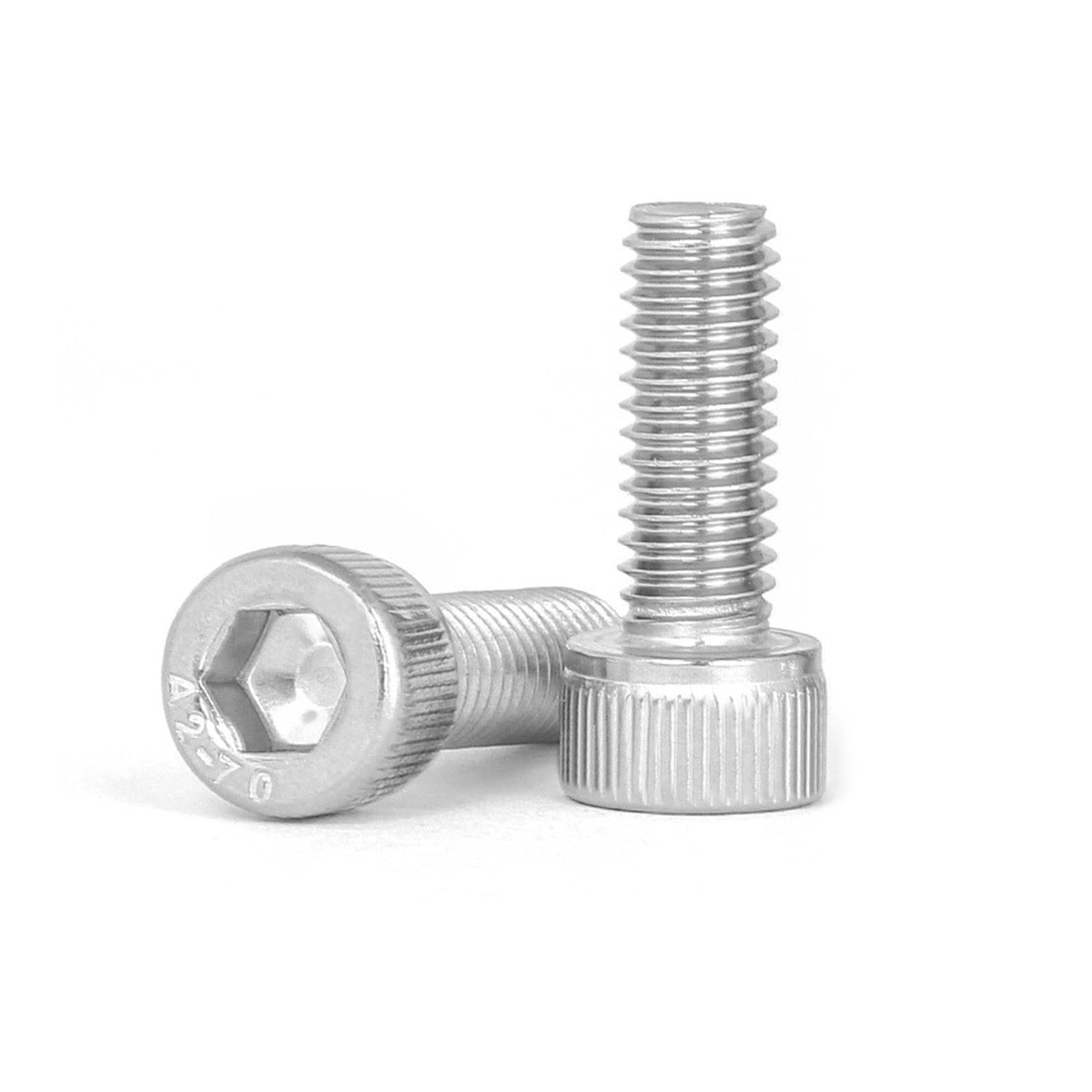 Photo 1 of 10-32 × 3/4" Socket Head Cap Screw, Allen Socket Drive, Stainless Steel 18-8 (304), Full Thread, 50PCS