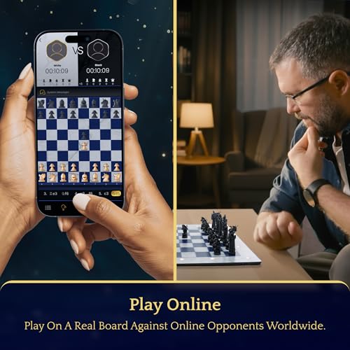 Harry Potter Electronic Chess Board Game. GoChess Mini Wizard. Light-Up Chess Set for All Skill Levels. Online Play App for Harry Potter Fans Smart Board Games Lovers