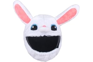 Uchoose Motorcycle Helmet Covers are Suitable for Most Full Face Helmets, Bunny Cross Helmets, Christmas Hats, Fun Riding Gear and Gifts (Rabbit)