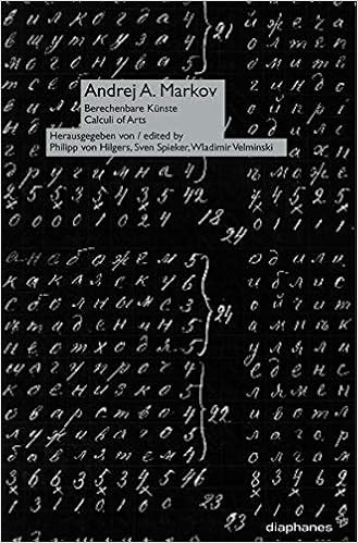Andrej A Markov Berechenbare Kunste Mathematik Poesie Moderne Amazon De Philipp Von Hilgers Wladimir Velminski Bucher