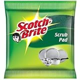 Scotch-Brite Plastic Scrub Pad (4 x 5.5 inch, Green) - Pack of 3 Pieces
