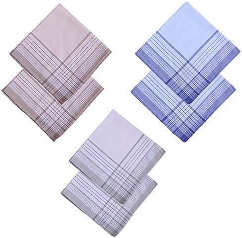 Vera Nuka Men's Cotton Handkerchiefs 6 Pack