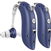 DELLONA High-Performance Hearing Aids for Seniors, OTC Rechargeable Hearing Aid for People with Severe Hearing Loss with Intelligent Noise Reduction (Pair), 4 Modes - Comfortable Hearing Aid devices for elderly, Over The Counter Hearing Aids