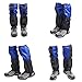 TRIWONDER Fleece-Lined Snow Leg Gaiters Waterproof Boot Gators Hiking Gaiters for Kids Men Women Lightweight Walking Climbing Hunting Cycling Leggings Cover (Blue&Black - Little Kid)