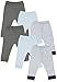 Luvable Friends Baby Boys and Girls 6 Pack Tapered Ankle Pants