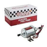 Bravex Universal 12V Low Pressure 2.5-4 PSI Gas Diesel Inline Electric Fuel Pump HEP-02A (2.5-4 PSI)