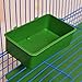 FidgetKute Plastic Green Parrot Bird Bath Clean Box Feeding Food Water Box Bathtub Pet Toys Show One Sizethumb 1