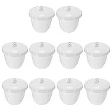 PATIKIL Lab Porcelain Crucible with Lid 50ml