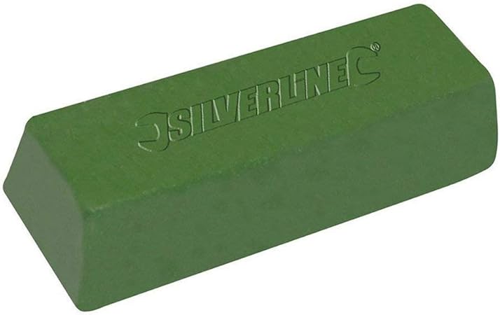 Silverline 107879 Lucidante Blu 500G /& 105888 Disco Di Lucidatura in Cotone a Forma Di Spirale