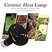 OMAYKEY 150W 2 Pack Ceramic Heat Lamp, Upgraded Thicker Infrared Reptile Heat Emitter Heater Lamp Bulb for Pet Brooder Coop Chicken Lizard Turtle Snake Aquarium, No Light No Harm, 24hr Heat Source