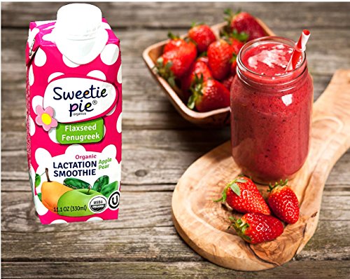Sweetie Pie Organics Lactation Smoothie with Fenugreek for Lactation Support, to help Supplement Lactation to Breastfeeding Mothers, Healthier option than Lactation Cookies for Nursing Moms, 12ct - Thumbnail 4