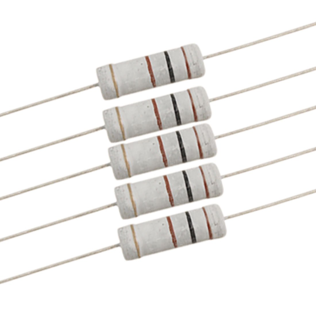 sourcingmap 10 x 5W 700V 100 ohm Metal Oxide Film Resistors Through Hole