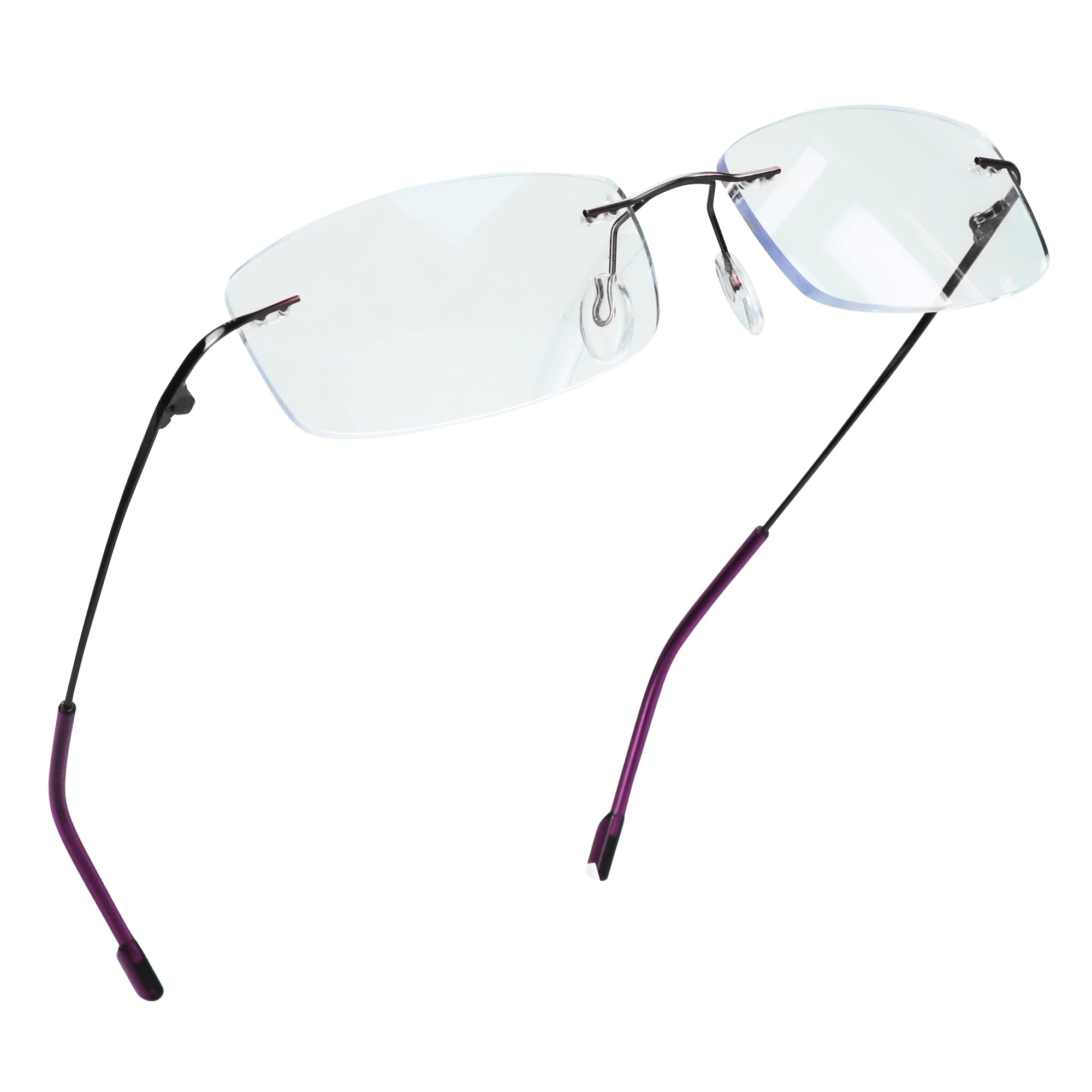 Photo 1 of LifeArt Blue Light Blocking Computer Reading Glasses, Men’s and Women’s Rimless Frame, Anti Eyestrain, +1.50 Magnification