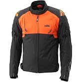 KTM Ampere Waterproof Jacket by Alpinestars, Black/Orange, 3PW23000150X