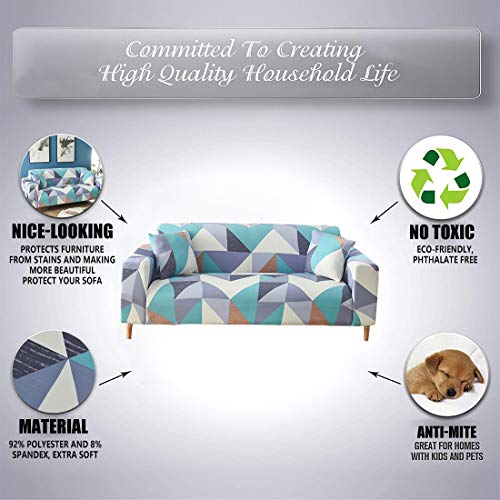 FORCHEER Couch Cover Stretch Arm Chair Large Sofa Slipcover Leather Furniture Protector from Pet for Living Room - Thumbnail 3