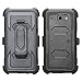 Galaxy J3 Luna Pro Case/J3 Eclipse Case/J3 Prime Case/J3 Emerge Case/Amp Prime 2/Express Prime 2/Sol 2/J3 2017/J3 Mission Belt Clip Holster w/Built in Screen Protector [Case& Holster Combo] - Black