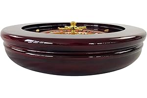 Roulette Sets 20inch Wooden Roulette Wheel Set Turntable Leisure Table Games Casino Grade Precision Bearings Roulette for an 