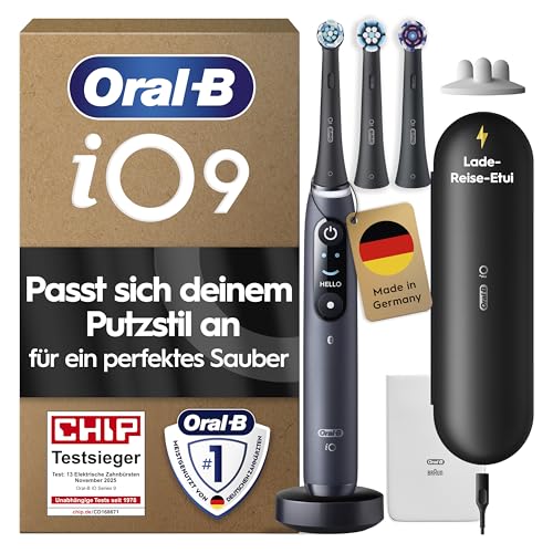 Oral-B iO Series 9 Elektrische Zahnbürste, Schwarz
