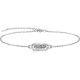 Zepmais Rose Flower Cremation Urn Bracelet/Anklet - 925 Sterling Silver Cylinder Ashes Chain Keepsake Memorial Jewelry Bereavement Gift for Women