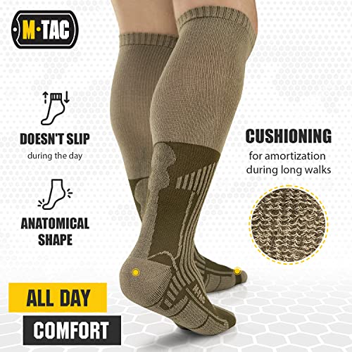 MTac Knee High Tactical Socks 2 Pack Military Lightweight Coolmax