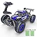 RC Car, SPESXFUN Newest 2.4 Ghz High Speed Remote Control Car 1/16 Scale Off Road RC Trucks with Two Rechargeable Batteries, Racing Toy Car for All Adults & Kids(Blue)