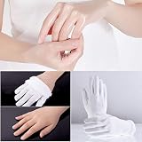 JJ PRIME White Cotton Moisturising Gloves for Women Dry Cracked Hands Overnight view 6
