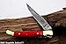DKC Knives Sale DKC-62-RD RED Prince Laguiole Style Damascus Steel Folding Pocket Knife 4