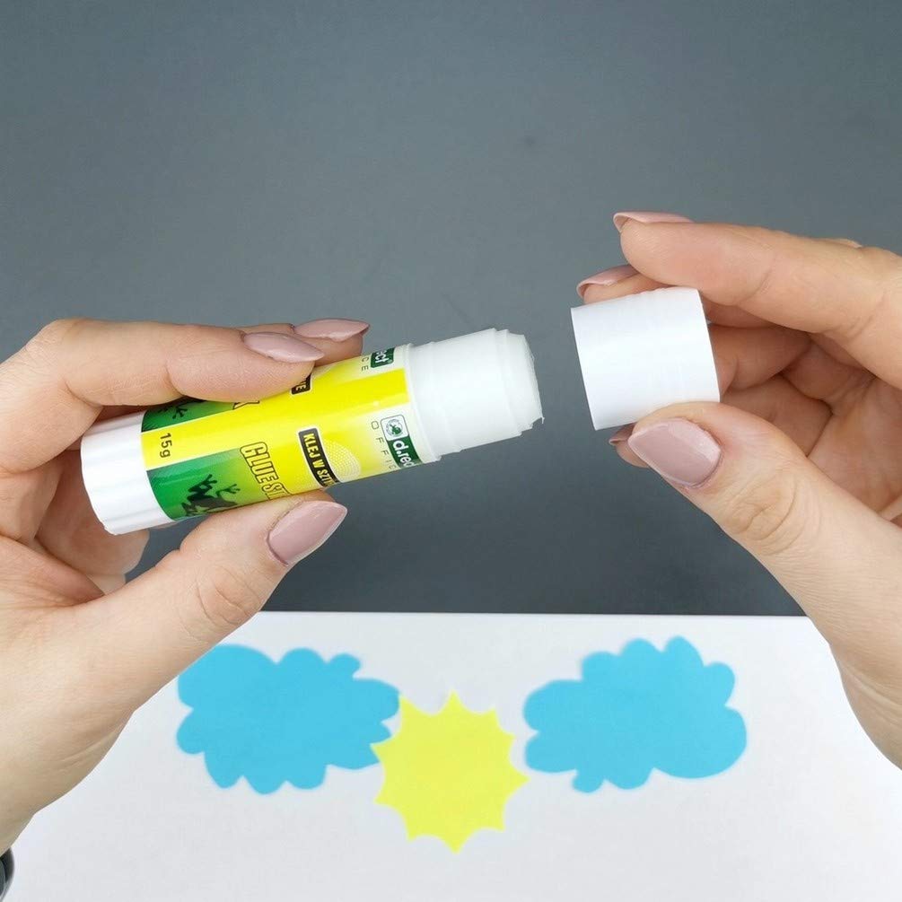 D.RECT Glue Stick 15g - PVA Glue for Craft Art Scrapbooking - Strong Hold Adhesive for Home School & Office Supplies, Pack of 12 - Image 4