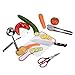 10-Piece Camping Kitchen Utensils Set| CHANODUG Camping Cookware Utensils For Travel Kitchen,Camping Kitchen Set with Hot dog marshmallow forks