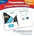 New Generation 2 Pocket Presentation Folder/Portfolio Heavy Duty Paper UV Glossy Laminated, 25 Folders per Pack in a Display Box, White