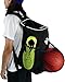 Soccer Backpack with Ball Holder Compartment - For Boys & Girls | Bag Fits All Soccer Equipment & Gym Gear (Black)