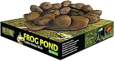 Exo Terra ET Frog Pond Small Pebble Water Dish 75ml Recessed Access